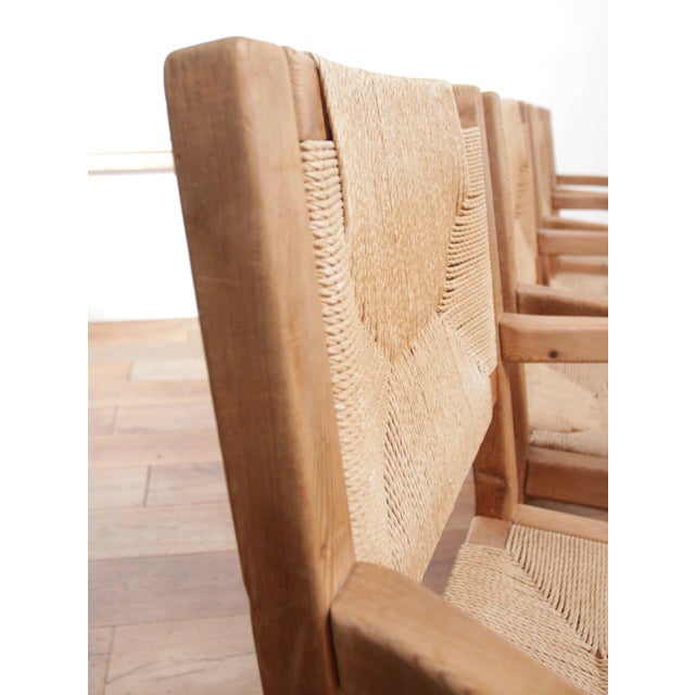 Vintage Danish Dining Chairs in Papercord by Tage Poulsen, 1974, Set of 4 For Sale - Image 9 of 18