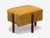 Italian Mid-Century Modern, Stained Wood, Camel Mohair, Ottomans, Italy, 1960s For Sale In New York - Image 6 of 10