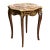 French Accent Table With Multicolor Marble Top and Ornate Bronze Details For Sale