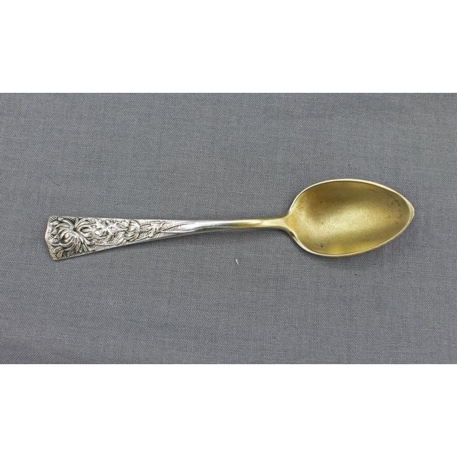 Art Nouveau Circa 1900 Set of 6 Demitasse Spoons by Shiebler For Sale - Image 3 of 5