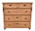 Pine Chest of Five Drawers For Sale