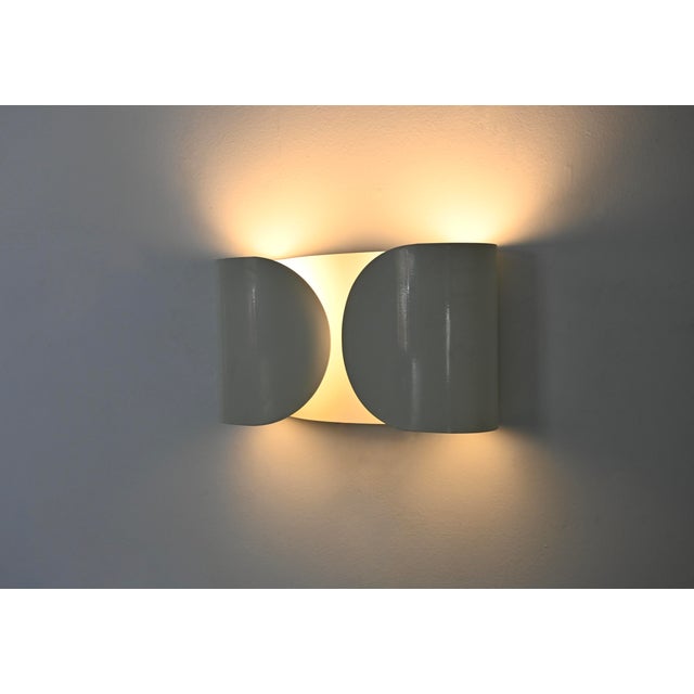 White Foglio Wall Lamp by Tobia & Afra Scarpa for Flos, 1960s For Sale - Image 6 of 12