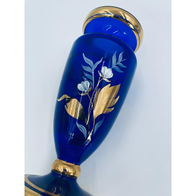Bohemia Vintage Czechoslovakian Vase in Glass, 1965 For Sale - Image 4 of 9