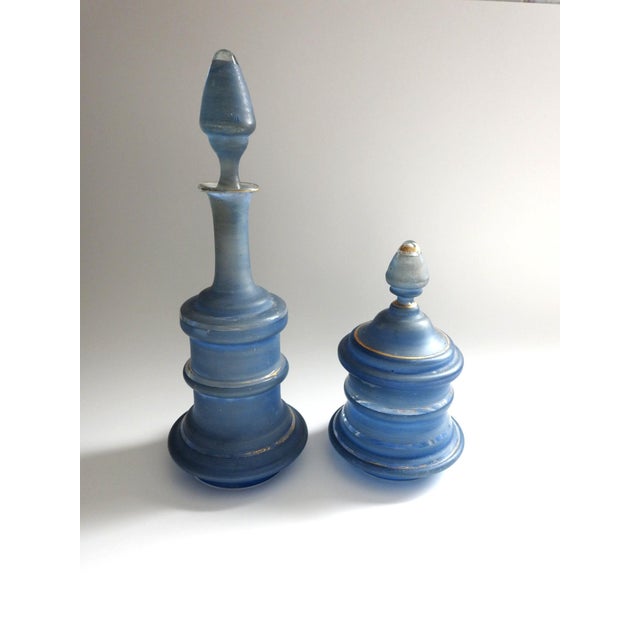 A charming pair of late 19th-century Victorian perfume bottles from the estate of Elizabeth Carver Walton of Pennsylvania....