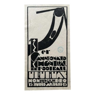 Original Inaugural 1930 World Cup Poster by Guillermo Laborde For Sale