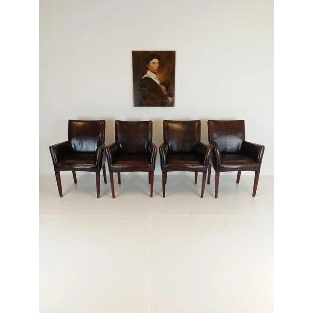 Sheep Leather Dining Chairs, Set of 4 For Sale - Image 13 of 13