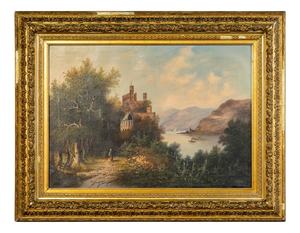 C. Hütt, Landscape, Early 20th Century, Oil on Canvas