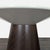 West Elm West Elm Glass Top Wood Pedestal End Table For Sale - Image 4 of 7