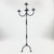 Rustic Hand Forged Iron Floor Candelabra 48.5″ (123cm) Antique Copper or Gold Patina 3-Arm Royal Scroll Candle Holder Decor For Sale - Image 3 of 12