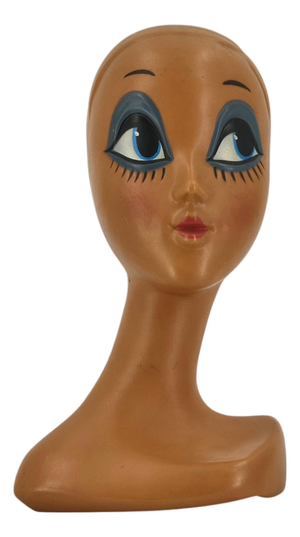 Vintage Twiggy Mannequin Head, 1970s