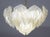 Glass 1980s Italian Amazing Large Murano Glass Gold Leaves Chandelier For Sale - Image 7 of 14