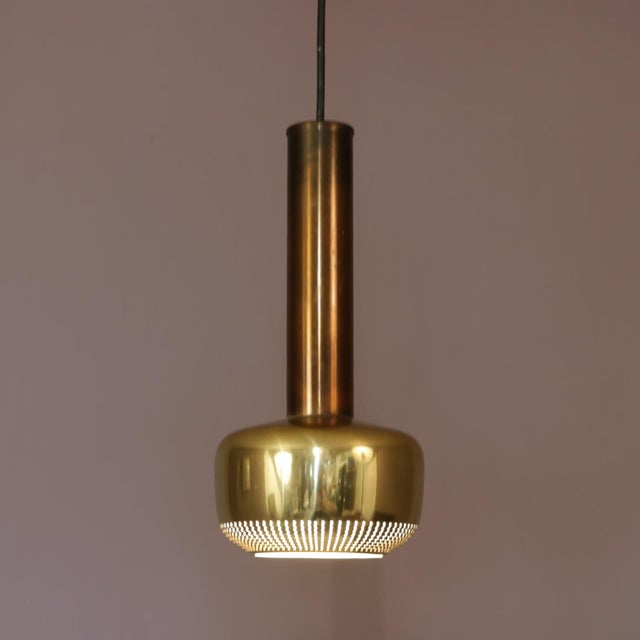 Vl56″ Lamp in Brass by Vilhelm Lauritzen for Louis Poulsen, Denmark, 1950s, in Good conditions. Designed 1950 to 1959 I...