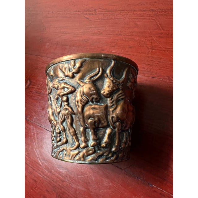 Figurative Mid 20th Century Copper Greek Cup For Sale - Image 3 of 7