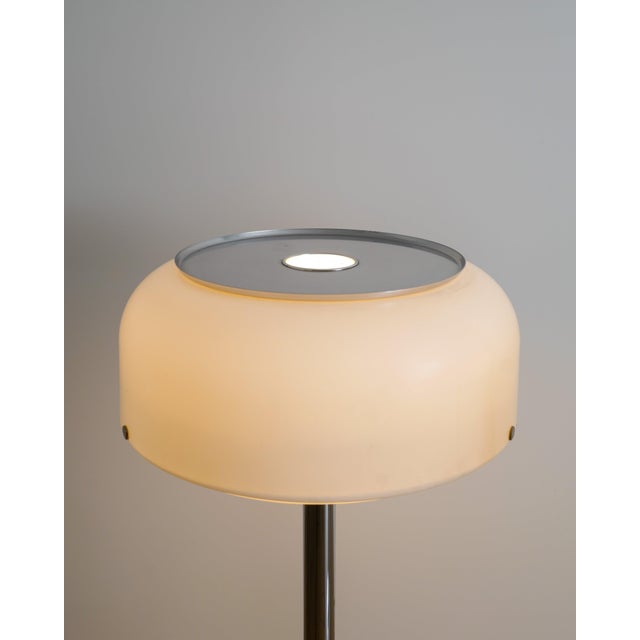 1970s Mid-Century Swedish White & Chrome Knubbling Floor Lamps by Anders Pehrson for Ateljé Lyktan, 1970s, Set of 2 For Sale - Image 5 of 9