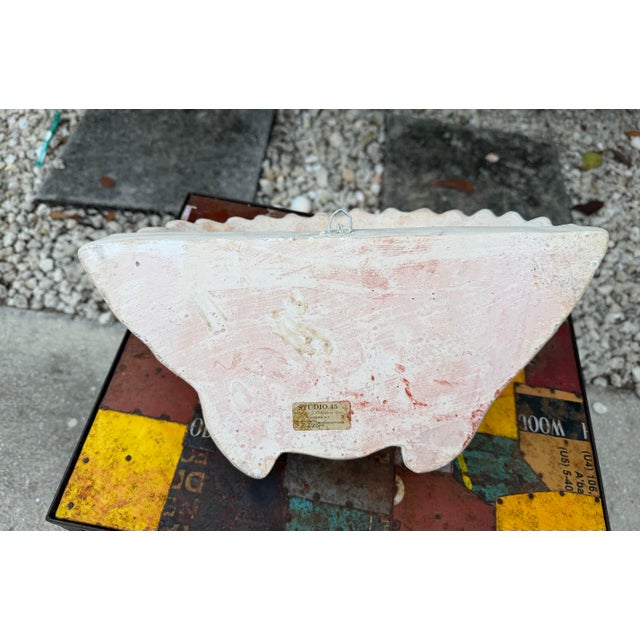 Vintage Howard J. Calderone Studio 45 Shell Wall Planter For Sale In Naples, FL - Image 6 of 10