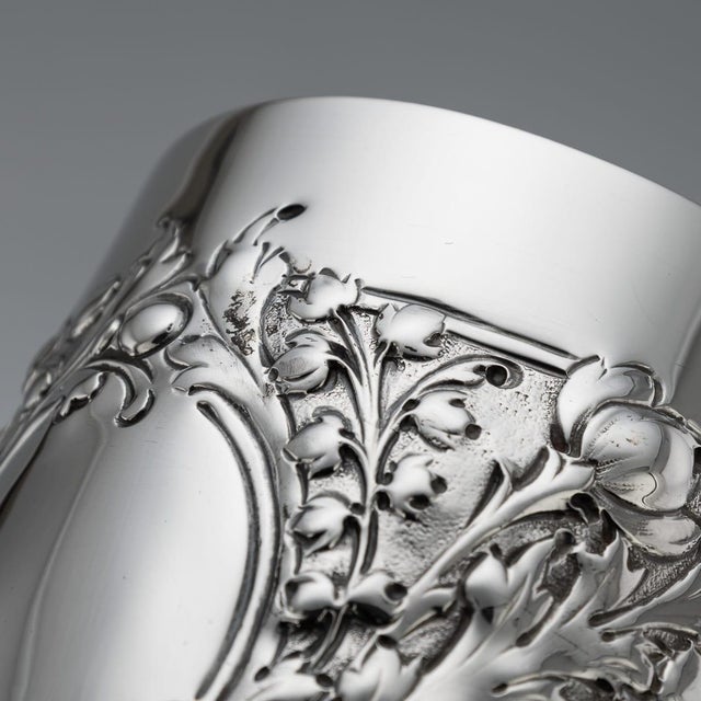 Antique Victorian Silver Mug, Sheffield, 1897 For Sale - Image 13 of 18