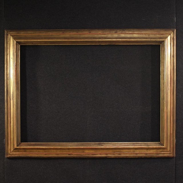 Vintage Italian Frame in Gilded Wood, 1950 For Sale - Image 14 of 14