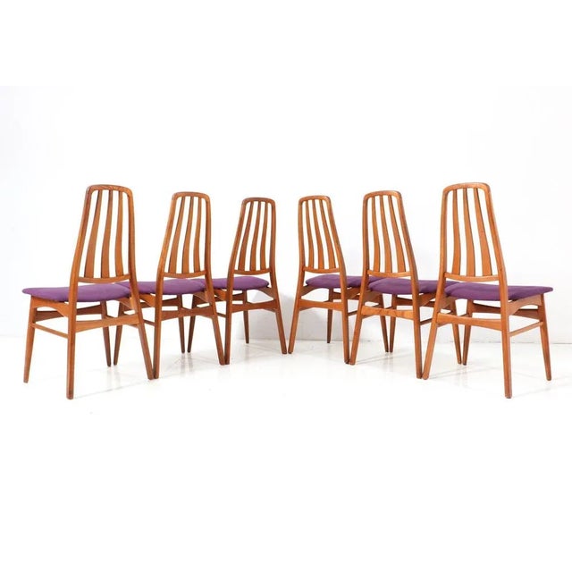 Mid-Century Modern Dining Room Chairs in Teak, 1960s, Set of 6 For Sale - Image 4 of 13