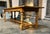 Large Bleached Oak Farmhouse Dining Table, 1920s For Sale - Image 4 of 18