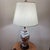 Vintage Frederick Cooper Ceramic Ginger Jar Table Lamp Hand-Pained Floral Motif, Pleated Fabric Shade on Wood Base For Sale - Image 12 of 12