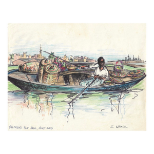 Ivy Attwell Baskets for Sale Port Said Egypt Drawing