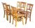 French Blonde Farmhouse Dining Chairs, 1950s, Set of 6 For Sale