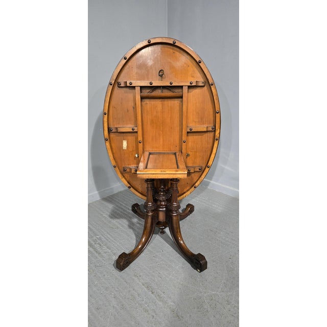 Burr Walnut Dining Table, 1880s For Sale - Image 15 of 18