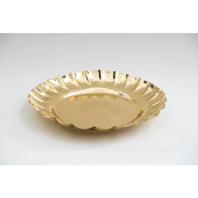 Hammered Art Deco serving plate vienna around 1920s Polished and stove enamelled Fine hammered