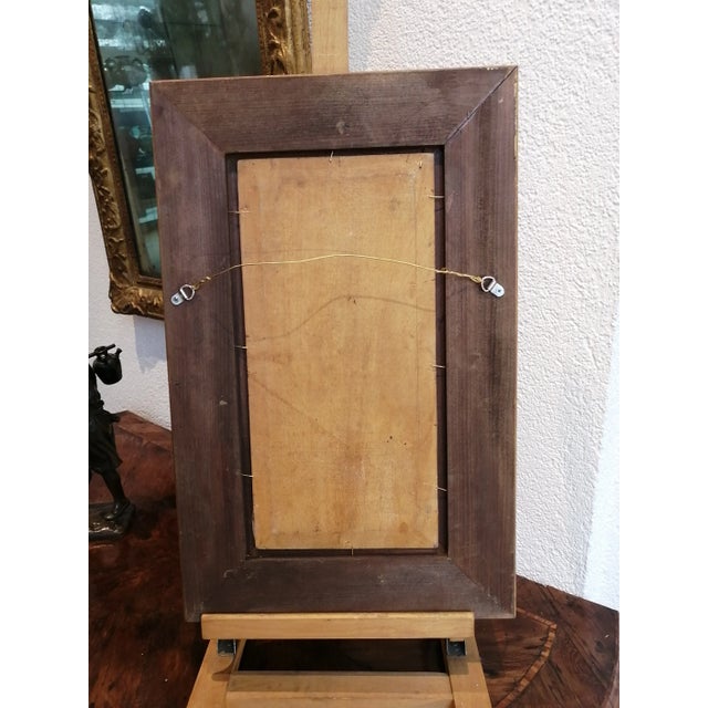 Oscar Ricciardi, Place du marché animée, Oil on Wood, Framed For Sale - Image 4 of 5