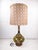 Mid 20th Century Midcentury Modern Smoked Glass Kerosene Lantern Inspired Table Lamp For Sale - Image 11 of 16