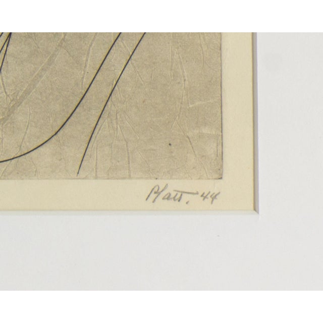 1940s 1944 Abstract Etching by Daniel Philip Platt For Sale - Image 5 of 8