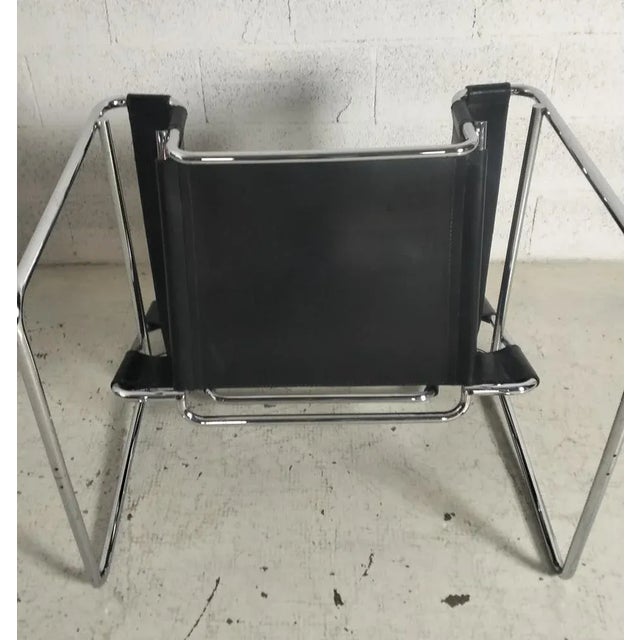 Wassily Chair in Steel and Leather by Marcel Breuer for Gavina, 1960s For Sale - Image 15 of 16