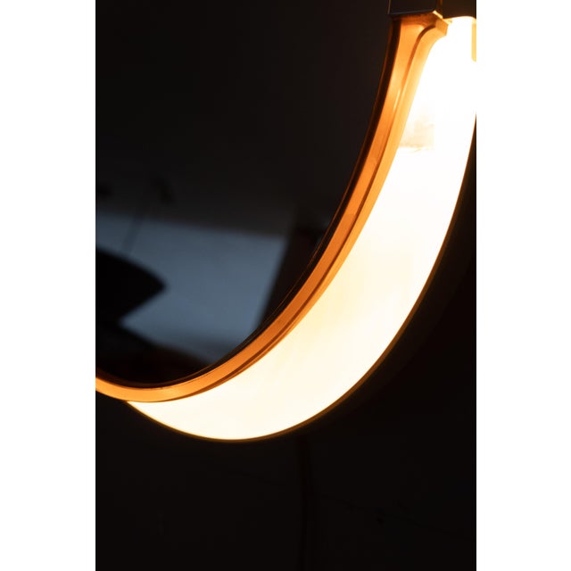 White Space Ace Oval Shaped Back Lid Mirror from Allibert, 1970s For Sale - Image 8 of 11