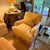 Buttercream Yellow Swivel Lounge Chair With Scalamandré Bullion Fringe-2 Available For Sale In Washington DC - Image 6 of 11