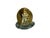 Rare brass and glass snail figurine with a polished finish. A unique decorative collectible to enhance your space or gift...