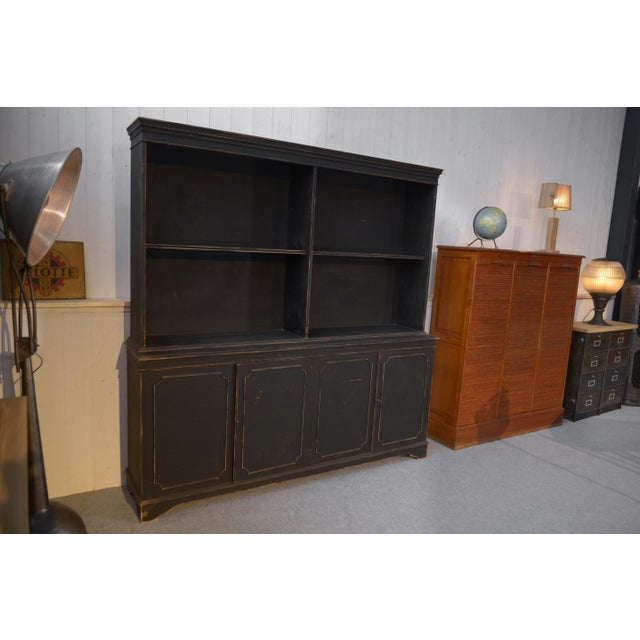 Mid-Century Modern Vintage Black Dresser, 1960s For Sale - Image 3 of 12