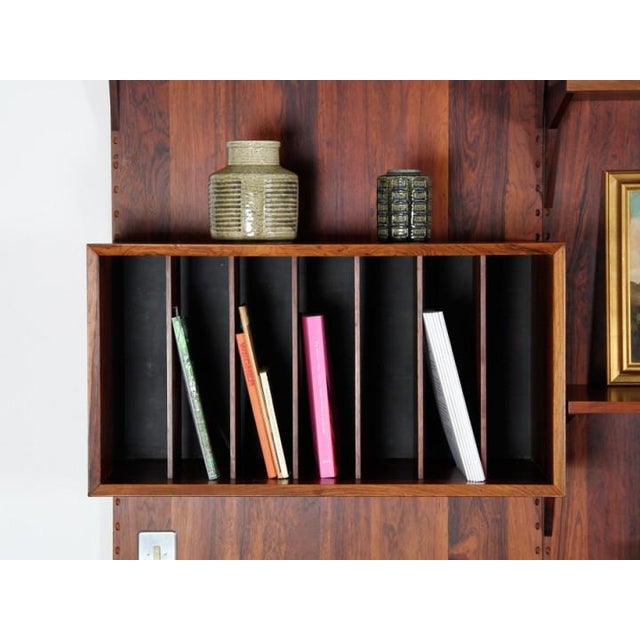 Rosewood Wall Shelving Unit by Poul Cadovious for Cado, 1960s For Sale - Image 14 of 18