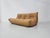 1970s French 3-Seater Togo Sofa in Camel Leather attributed to Michel Ducaroy for Ligne Roset For Sale - Image 5 of 14