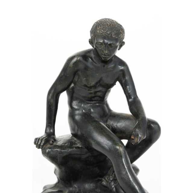 Grand Tour Patinated Bronze Figural Sculpture For Sale In Los Angeles - Image 6 of 6