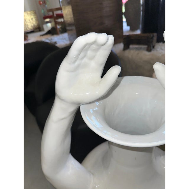 Massive Hand Urns by Pols Potten - A Pair For Sale In Palm Springs - Image 6 of 12