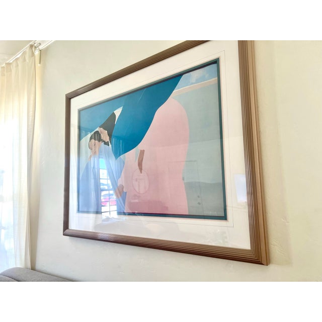 1980s Large Pegge Hopper Figurative Framed Print For Sale In Los Angeles - Image 6 of 7