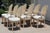 Hollywood Regency 1980s Vintage Italian Hollywood Regency Grotto Shell-Back Dining Chairs - Set of 8 For Sale - Image 3 of 18