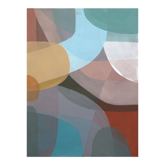 Revival 44 - Original Luminous Layered Modern Abstract Acrylic Painting on Canvas by Rachel Taggart For Sale