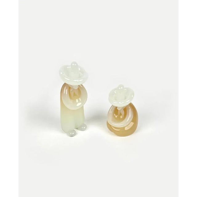 Italian Sculptures in Murano Glass by Archimede Seguso, 1970s, Set of 2 For Sale - Image 3 of 13