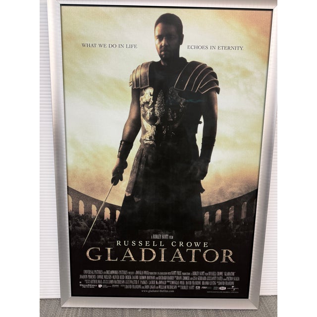 Design Plus Gallery presents a Framed Cinematic Movie Poster of Maximus in Shadow from The Gladiator. This movie poster...