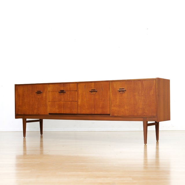 1960s Mid Century Teak Corinthian Credenza by Nathan Furniture For Sale - Image 5 of 10