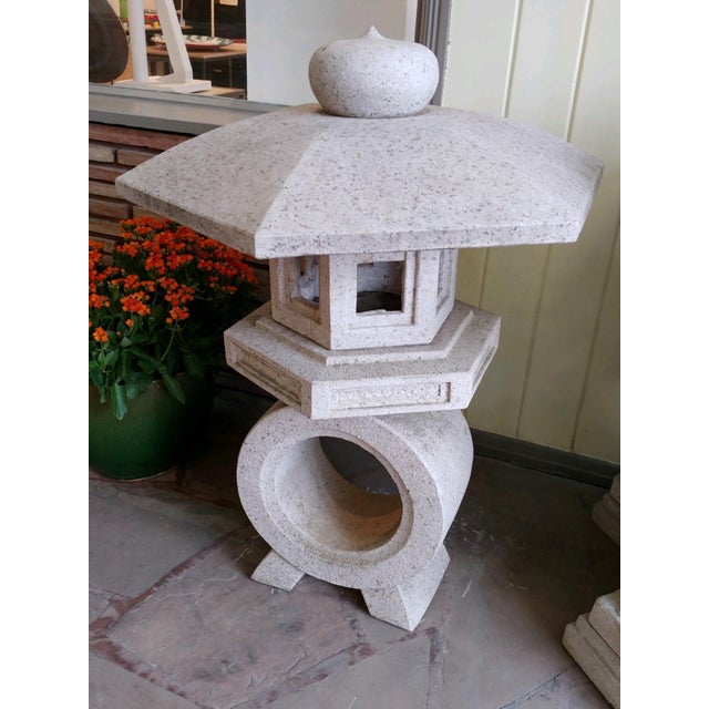 1940s Japanese Garden Ornament Granite Lantern Chairish