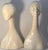 These vintage long necked mannequin bust were used for hat and scarf display. These blank canvases make for great home...