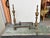 Antique Brass Cast Iron Colonial Federal Fireplace Hearthware Andiron Fire Dogs For Sale - Image 4 of 4