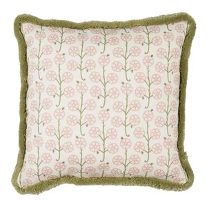 Schumacher x Neisha Crosland Gardenia 16" Pillow in Rose
